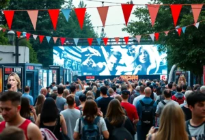 Crowd enjoying the Coronado Island Film Festival