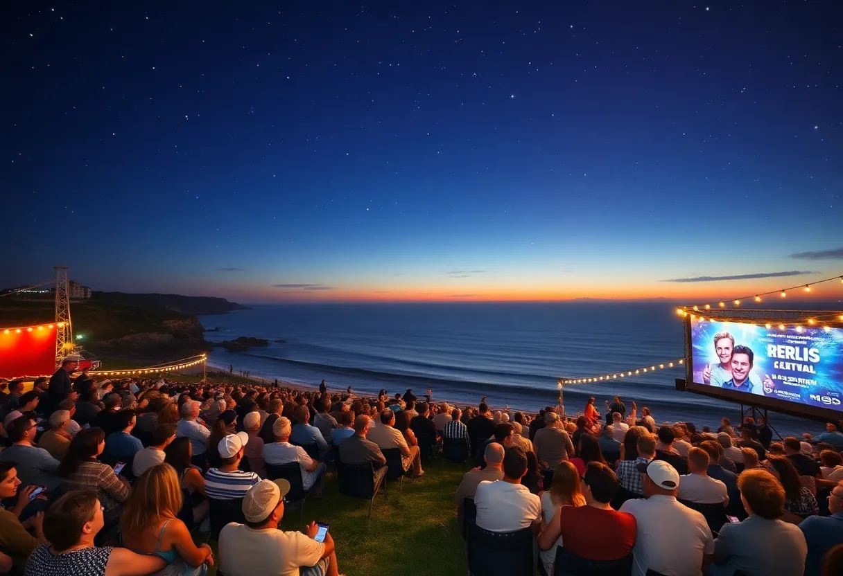 Audience enjoying a film screening at the Coronado Island Film Festival