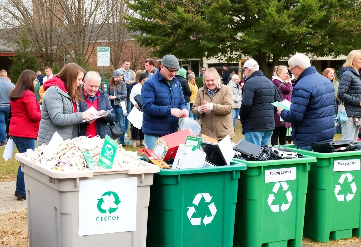 Image of a community shredding event in Coronado.