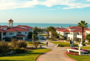 Vibrant community landscape in Coronado, representing remembrance and spirit.