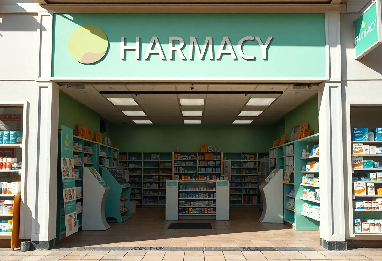 Exterior view of Crown Coast Pharmacy storefront in Coronado