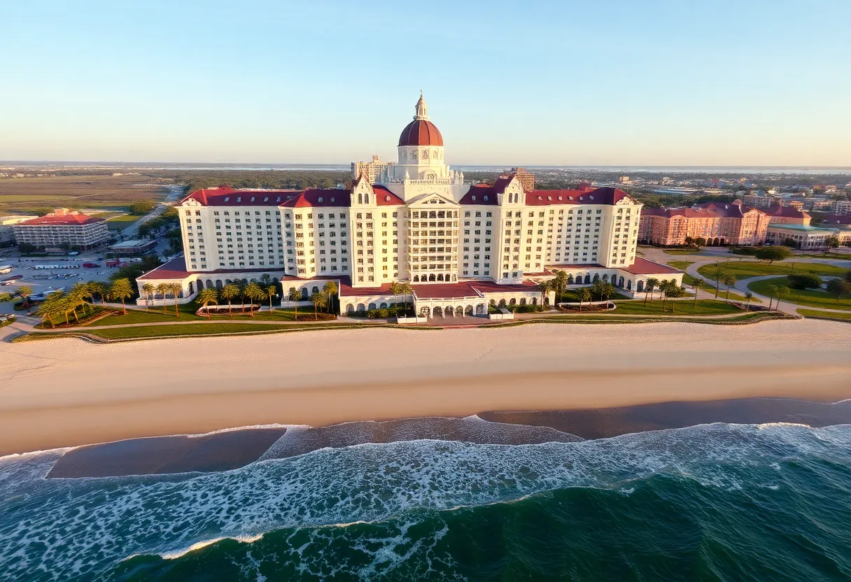 Aerial view of Hotel del Coronado venue for LD Micro conference