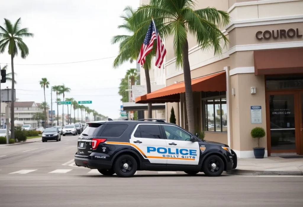Police vehicle in Coronado, California