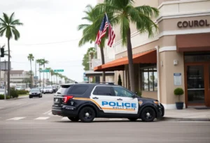 Police vehicle in Coronado, California