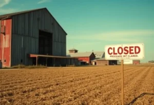 Closed Spreckels Sugar Co. plant in Brawley, California
